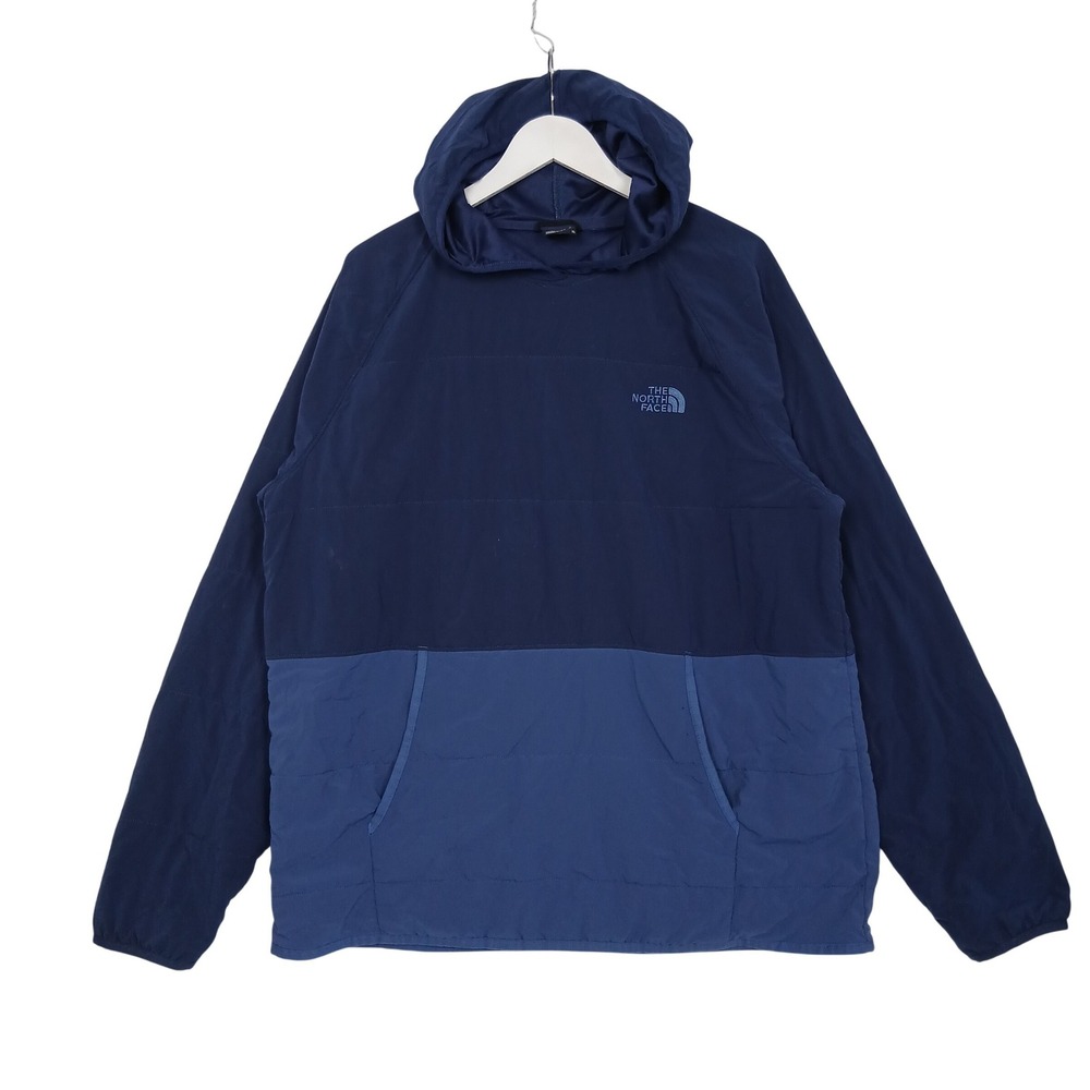 The North Face Mens Mountain Sweatshirt Pullover Hoodie Blue XL Insulated